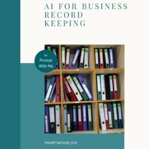 Cover of the book AI for Business Record Keeping, featuring a clean, professional design with the title and author brand.